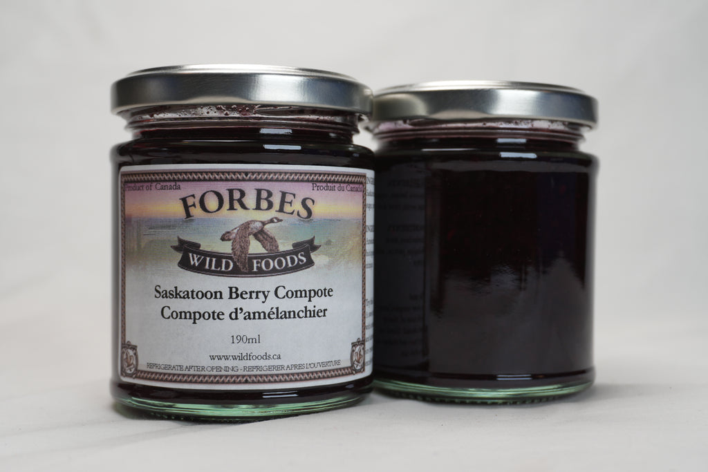 Saskatoon berry compote