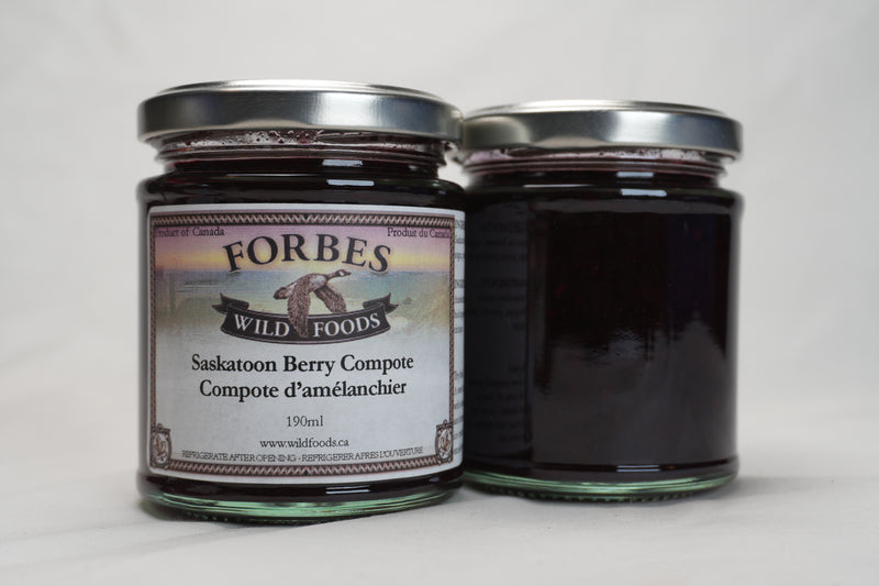 Saskatoon berry compote